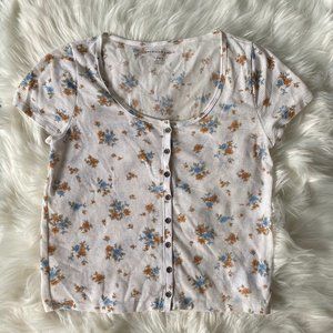 American Eagle Floral Crop Top